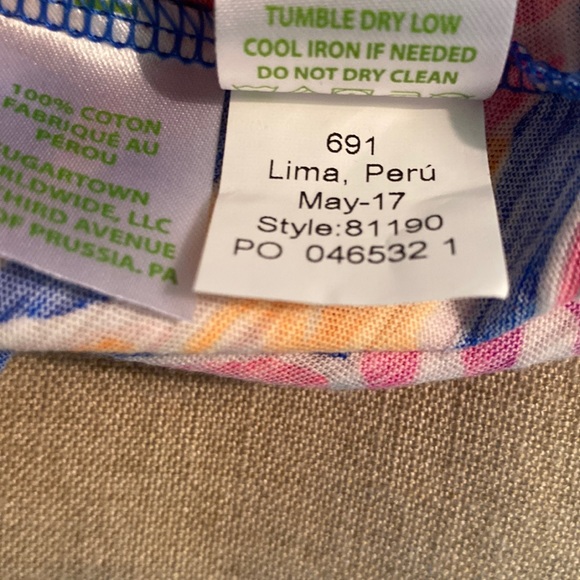 NWOT Lilly Pulitzer Gigi Tank Top in Catch and Release Print - XS - Picture 12 of 13